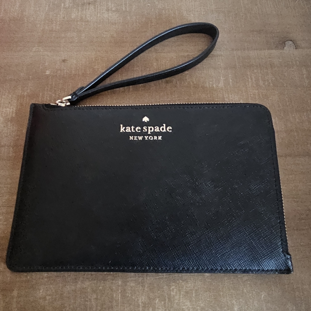 Kate Spade Black Wristlet Clutch